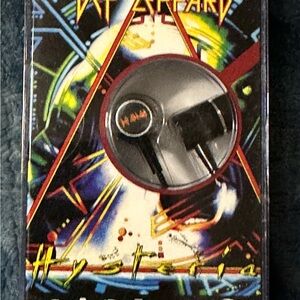 Def Leppard Black Earbud Headphones